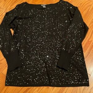 NWOT Chelsea and Theodore All Over Sequin Sweater